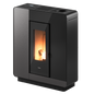 Elle Plus 9 Up-Twin Metallo Titanium Stufa a Pellet 8,5 Kw Canalizzata Ad Aria CADEL