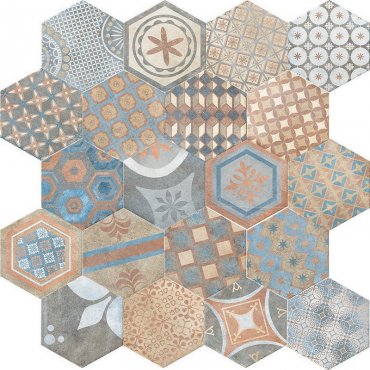 New Orleans Esagona French Quarter Royal R10 24X27,7 Cir Ceramiche