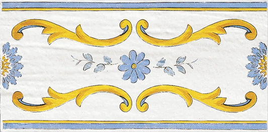 Cotto Mediterraneo Fascia Nerano 17x34 Savoia Italia