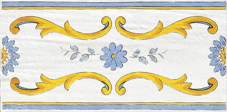 Cotto Mediterraneo Fascia Nerano 17x34 Savoia Italia
