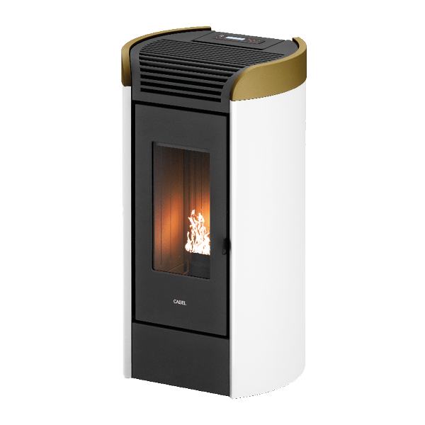 Fenice 11 Bianco Gold Stufa a Pellet 10,5 Kw Ad Aria CADEL
