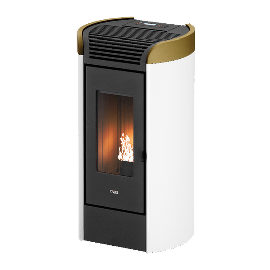 Fenice 11 Bianco Gold Stufa a Pellet 10,5 Kw Ad Aria CADEL