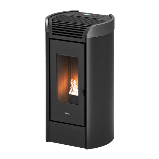 Fenice 11 Antracite Titanium Stufa a Pellet 10,5 Kw Ad Aria CADEL