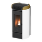Fenice Plus 11 Bianco Gold Stufa a Pellet 10,5 Kw Canalizzata Ad Aria CADEL