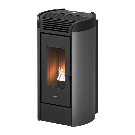 Fenice Plus 11 Titanium-Antracite Stufa a Pellet 10,5 Kw Canalizzata Ad Aria CADEL