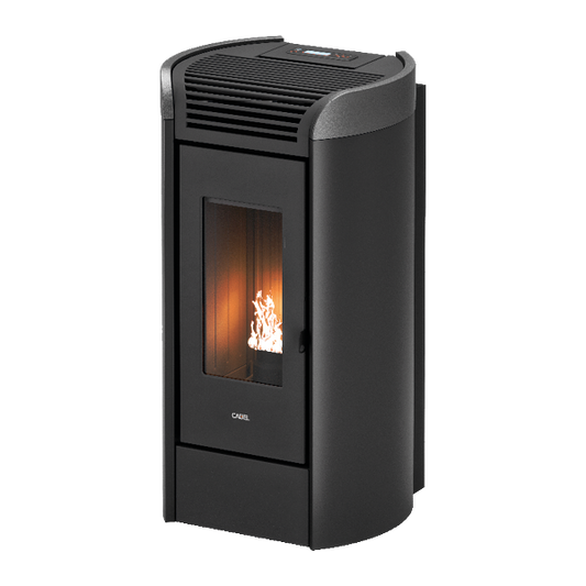 Fenice Plus 11 Antracite-Titanium Stufa a Pellet 10,5 Kw Canalizzata Ad Aria CADEL