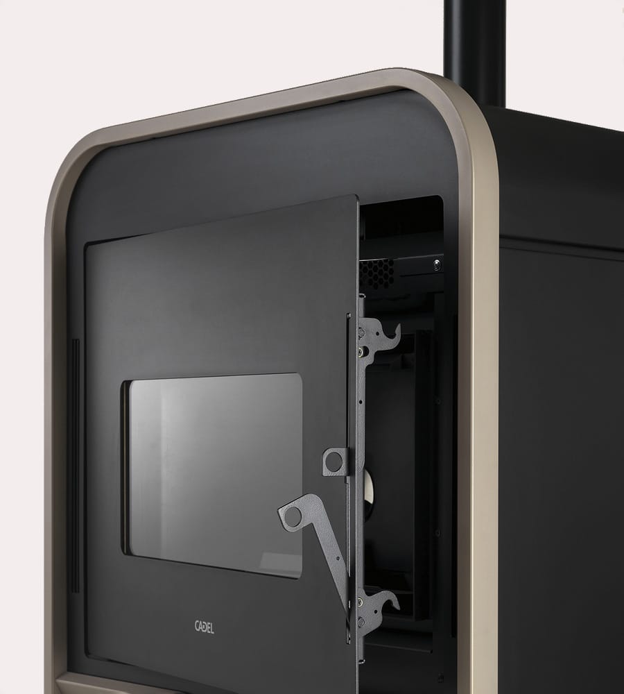 Frame 9 Ps Metallo Light Bronze Stufa a Pellet 9 Kw Ad Aria CADEL