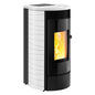 Gassa M Bianco MW26 Wi-Fi EP Termostufa a Pellet Idro Ermetica e Ventilata 26 kW Caminetti Montegrappa