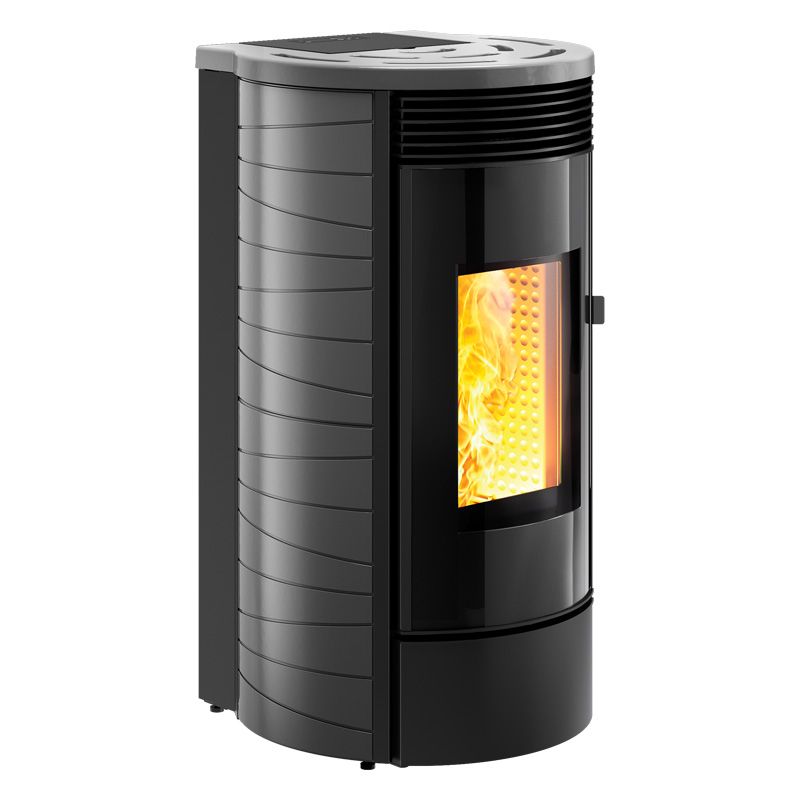 Gassa M Grigio MW26 Wi-Fi EP Termostufa a Pellet Idro Ermetica e Ventilata 26 kW Caminetti Montegrappa