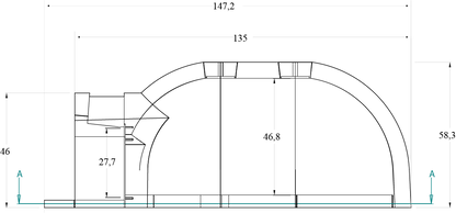 GUSTO 80 SUPER FORNO A LEGNA MARSICAMIN