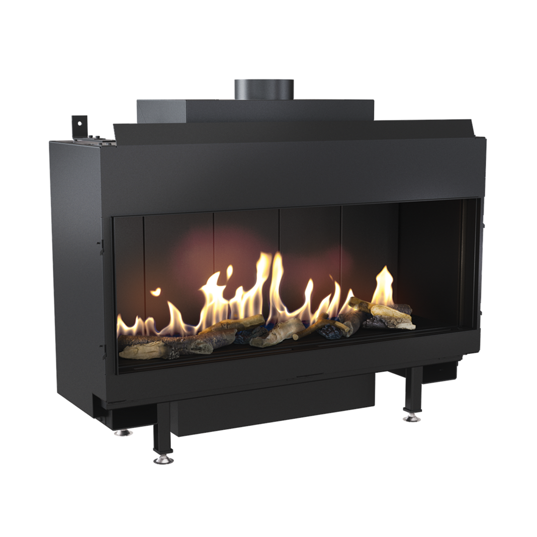 CAMINO GAS 100 FRONTALE METANO G 20 KW 13 MARSICAMIN