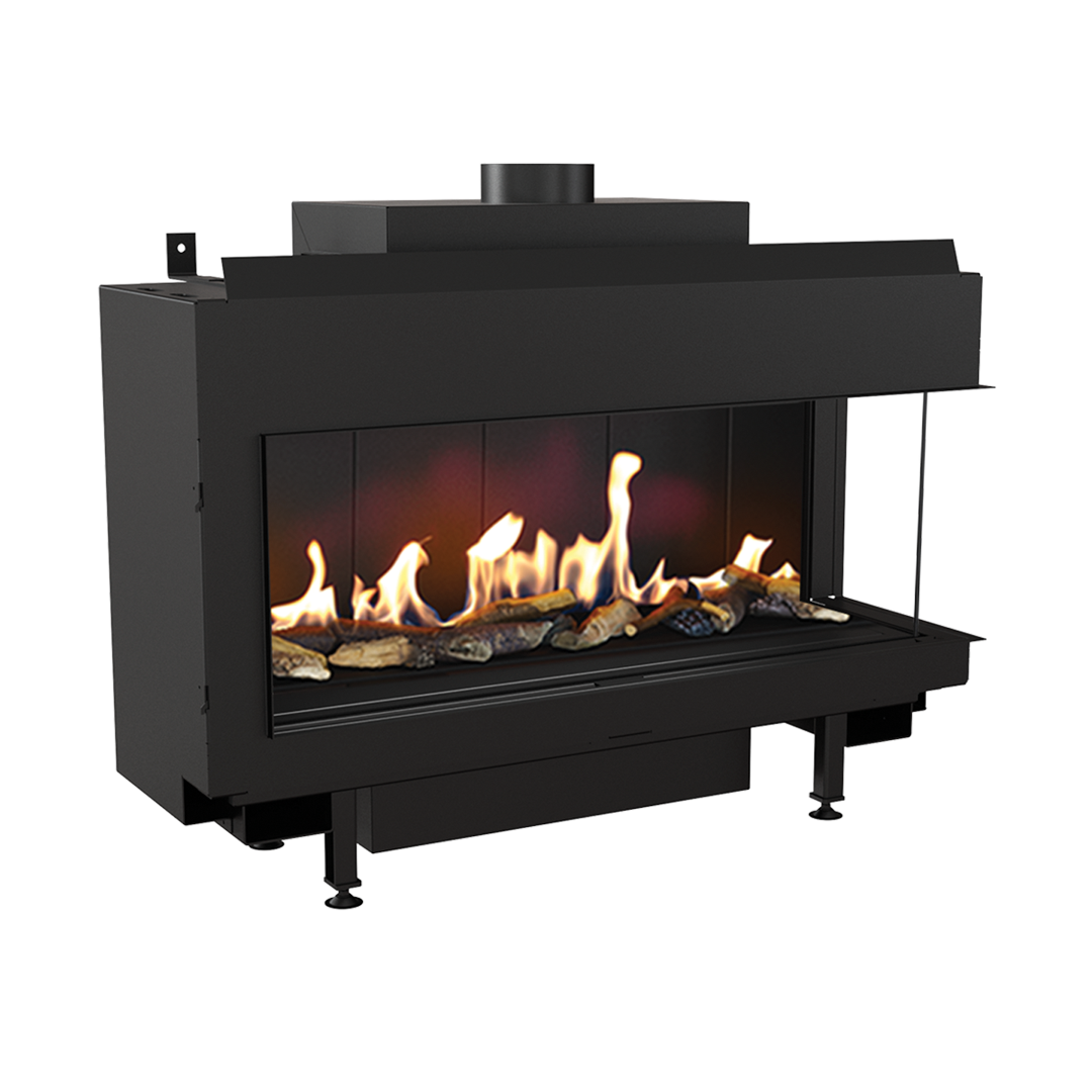 CAMINO GAS 100 LATERALE DX METANO G 20 KW 13 MARSICAMIN