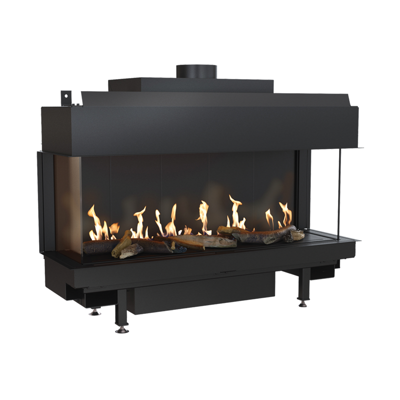 CAMINO GAS 100 TRIFACCIALE METANO G 20 KW 13 MARSICAMIN