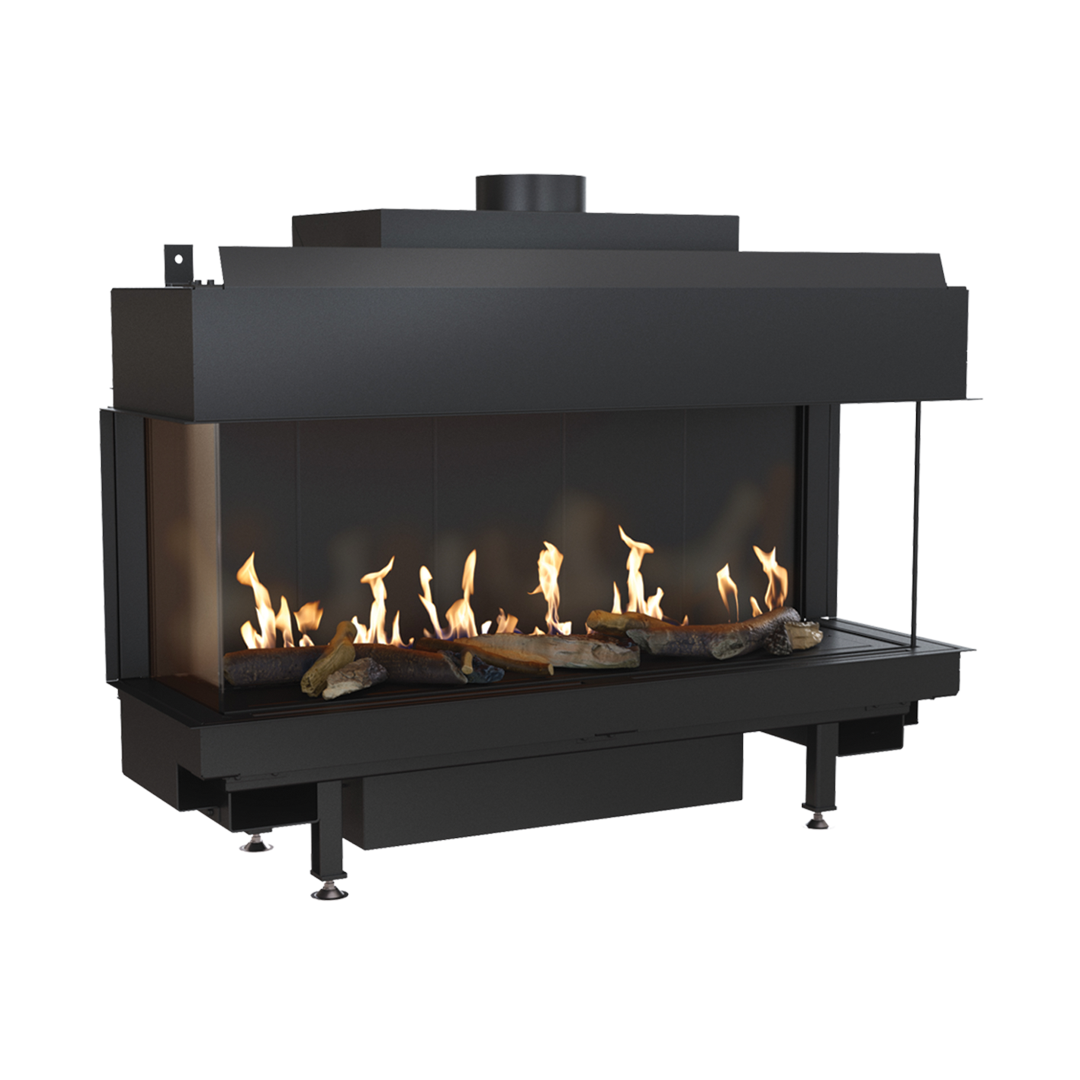 CAMINO GAS 100 TRIFACCIALE GPL G 31 KW 10,8 MARSICAMIN