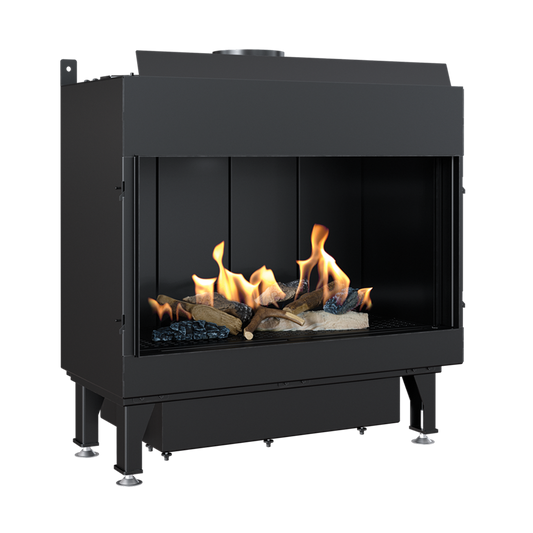 CAMINO GAS 70 FRONTALE METANO G 20 KW 8 MARSICAMIN