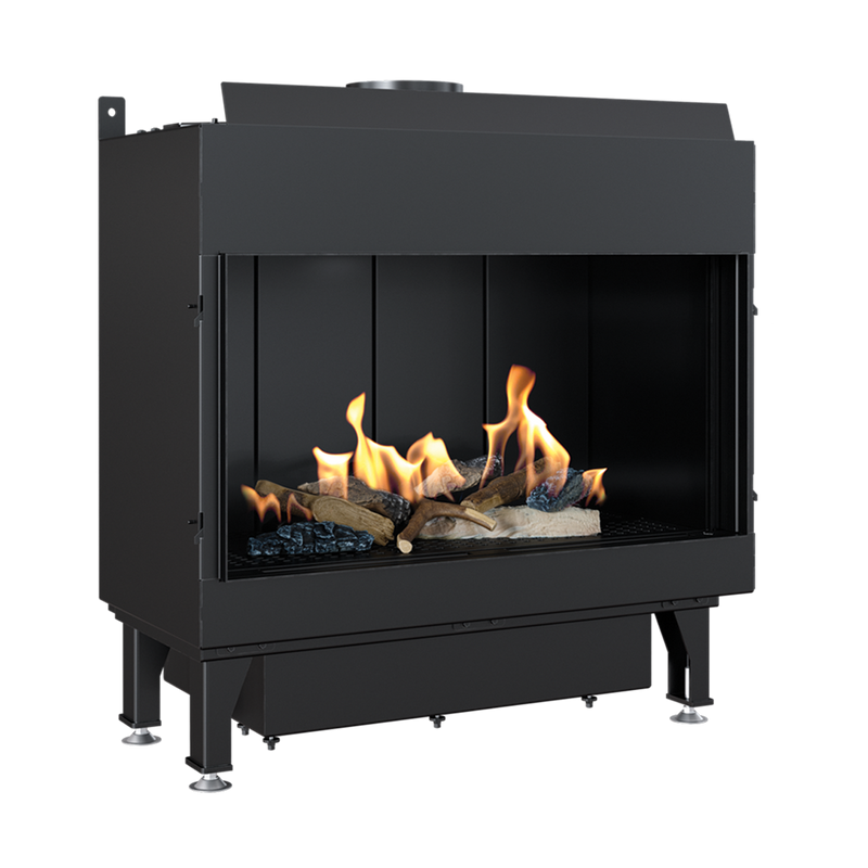 CAMINO GAS 70 FRONTALE METANO G 20 KW 8 MARSICAMIN