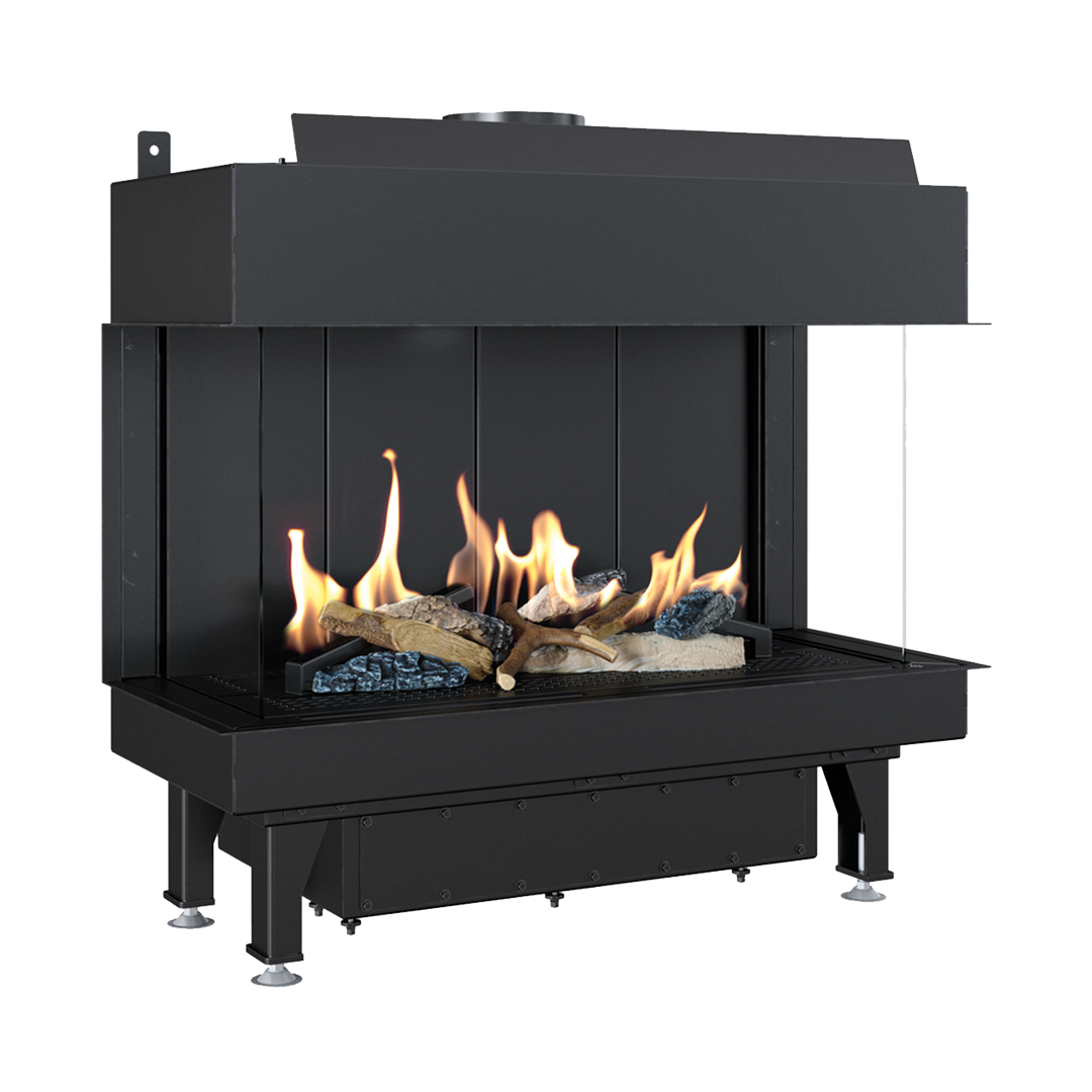 CAMINO GAS 70 TRIFACCIALE METANO G 20 KW 8 MARSICAMIN