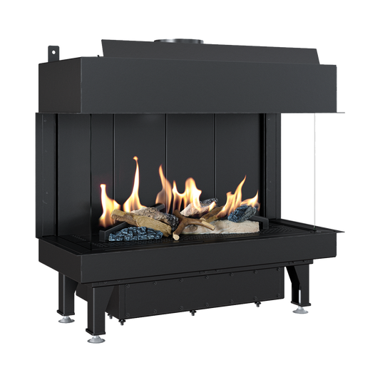 CAMINO GAS 70 TRIFACCIALE METANO G 20 KW 8 MARSICAMIN