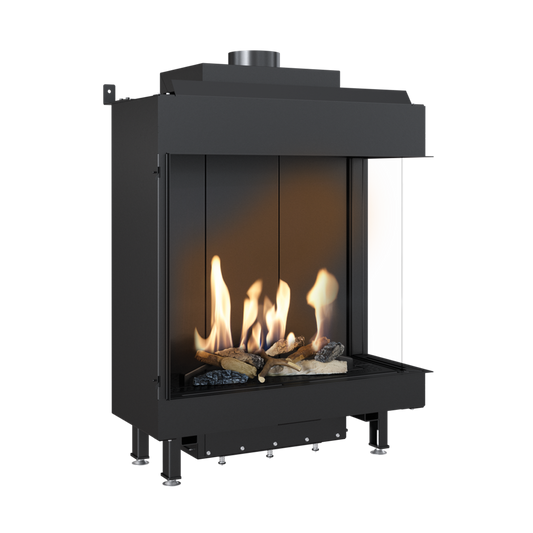 CAMINO GAS 80 VERTICAL LATERALE DX GPL G 31 KW 9,4 MARSICAMIN