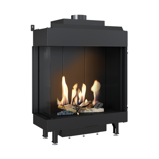 CAMINO GAS 80 VERTICAL LATERALE SX GPL G 31 KW 9,4 MARSICAMIN