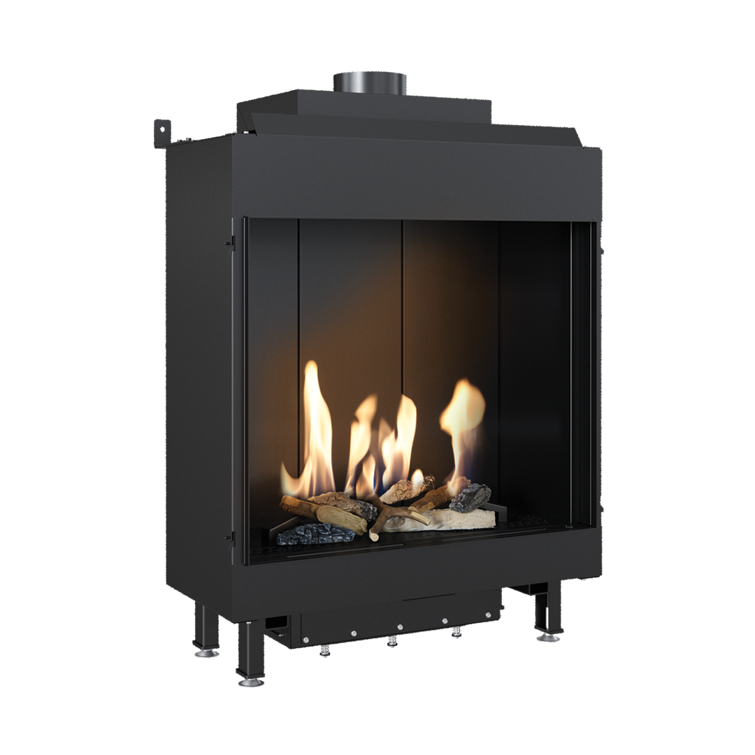 CAMINO GAS 80 VERTICAL FRONTALE METANO G 20 KW 10,3 MARSICAMIN