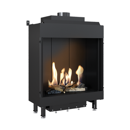 CAMINO GAS 80 VERTICAL FRONTALE METANO G 20 KW 10,3 MARSICAMIN