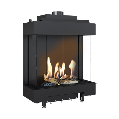 CAMINO GAS 80 VERTICAL TRIFACCIALE METANO G 20 KW 10,3 MARSICAMIN