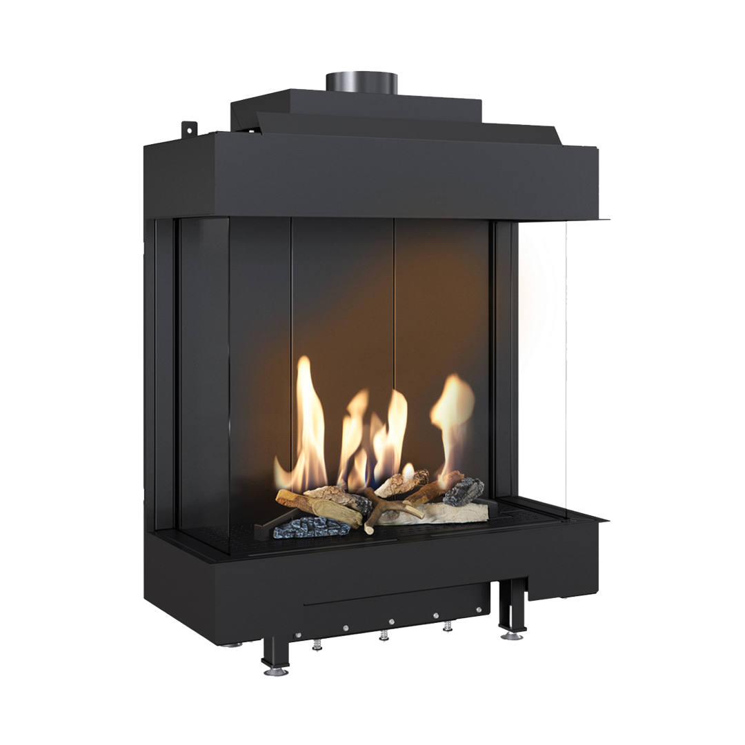 CAMINO GAS 80 VERTICAL TRIFACCIALE GPL G 31 KW 9,4 MARSICAMIN