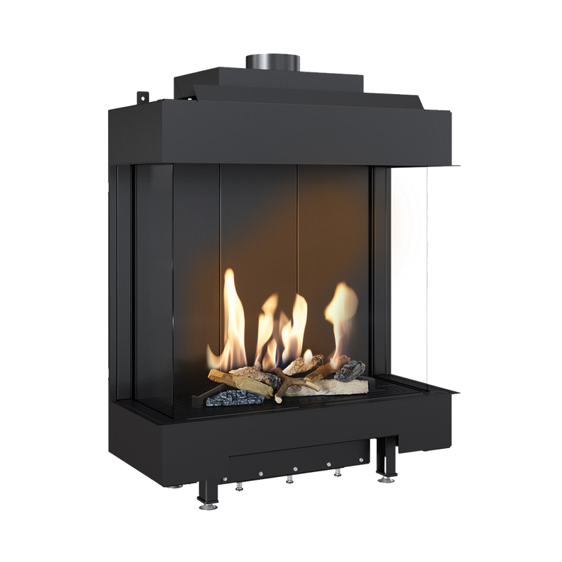CAMINO GAS 80 VERTICAL TRIFACCIALE GPL G 31 KW 9,4 MARSICAMIN