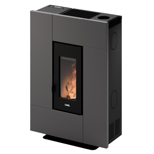 Grace 7 Up Metallo Antracite Stufa a Pellet 6,9 Kw Ad Aria CADEL