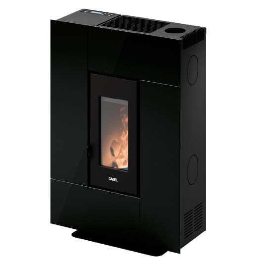 Grace 7 Up Vetro Nero Stufa a Pellet 6,9 Kw Ad Aria CADEL