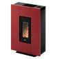 Grace 7 Up Metallo Rosso Stufa a Pellet 6,9 Kw Ad Aria CADEL