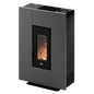 Grace 7 Up-Twin Metallo Antracite Stufa a Pellet 6,9 Kw Ad Aria CADEL