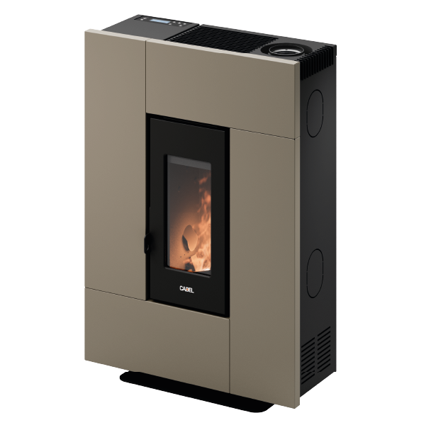Grace 7 Up-Twin Metallo Light Bronze Stufa a Pellet 6,9 Kw Ad Aria CADEL