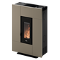 Grace 7 Up-Twin Metallo Light Bronze Stufa a Pellet 6,9 Kw Ad Aria CADEL
