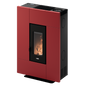 Grace 7 Up-Twin Metallo Rosso Stufa a Pellet 6,9 Kw Ad Aria CADEL