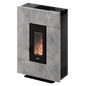 Grace 7 Up-Twin Pietra Serpentino Stufa a Pellet 6,9 Kw Ad Aria CADEL