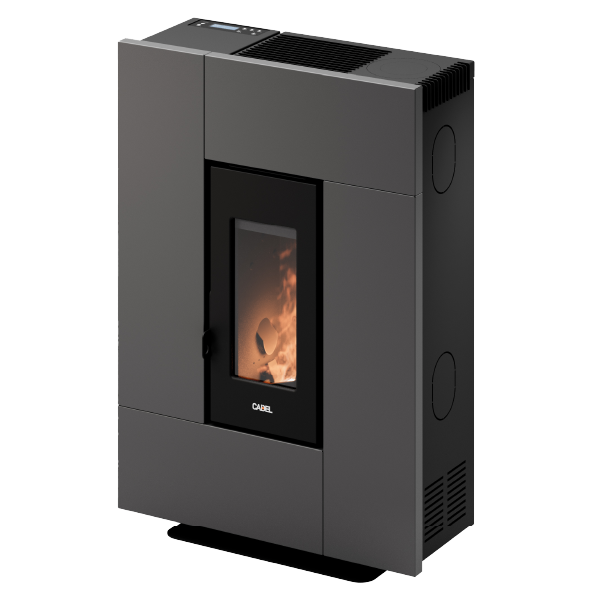 Grace 7 Metallo Antracite Stufa a Pellet 6,9 Kw Ad Aria CADEL