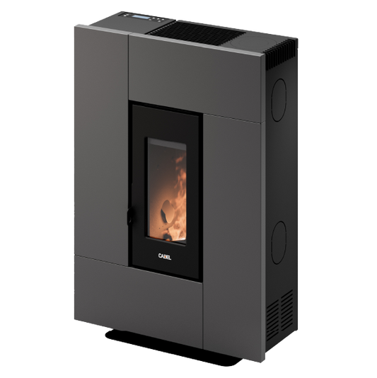 Grace 7 Metallo Antracite Stufa a Pellet 6,9 Kw Ad Aria CADEL