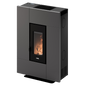 Grace 7 Metallo Antracite Stufa a Pellet 6,9 Kw Ad Aria CADEL