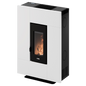Grace 7 Metallo Bianco Stufa a Pellet 6,9 Kw Ad Aria CADEL