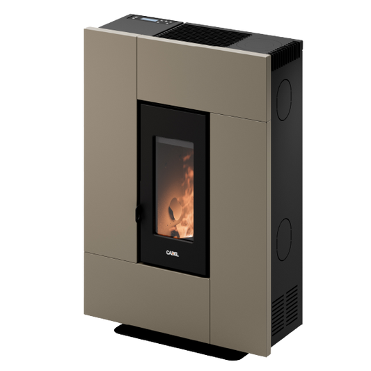 Grace 7 Metallo Light Bronze Stufa a Pellet 6,9 Kw Ad Aria CADEL