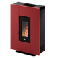 Grace 7 Metallo Rosso Stufa a Pellet 6,9 Kw Ad Aria CADEL