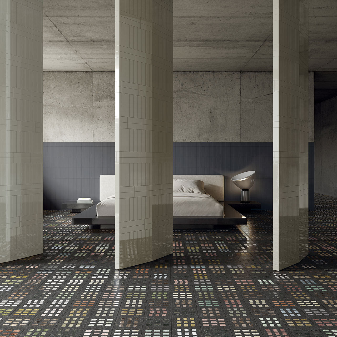 FOREVER COLOR HIGH GLOSS GREY 6X25 CIR CERAMICHE