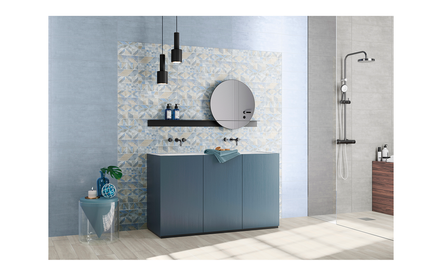 Cielo Decoro Geometrico 25x75 Ceramica Euro