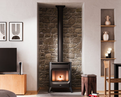 Hublot 6 Up-Twin Stufa a Pellet Ventilata 6 kW Cadel