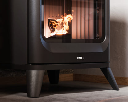 Hublot 6 Up-Twin Stufa a Pellet Ventilata 6 kW Cadel
