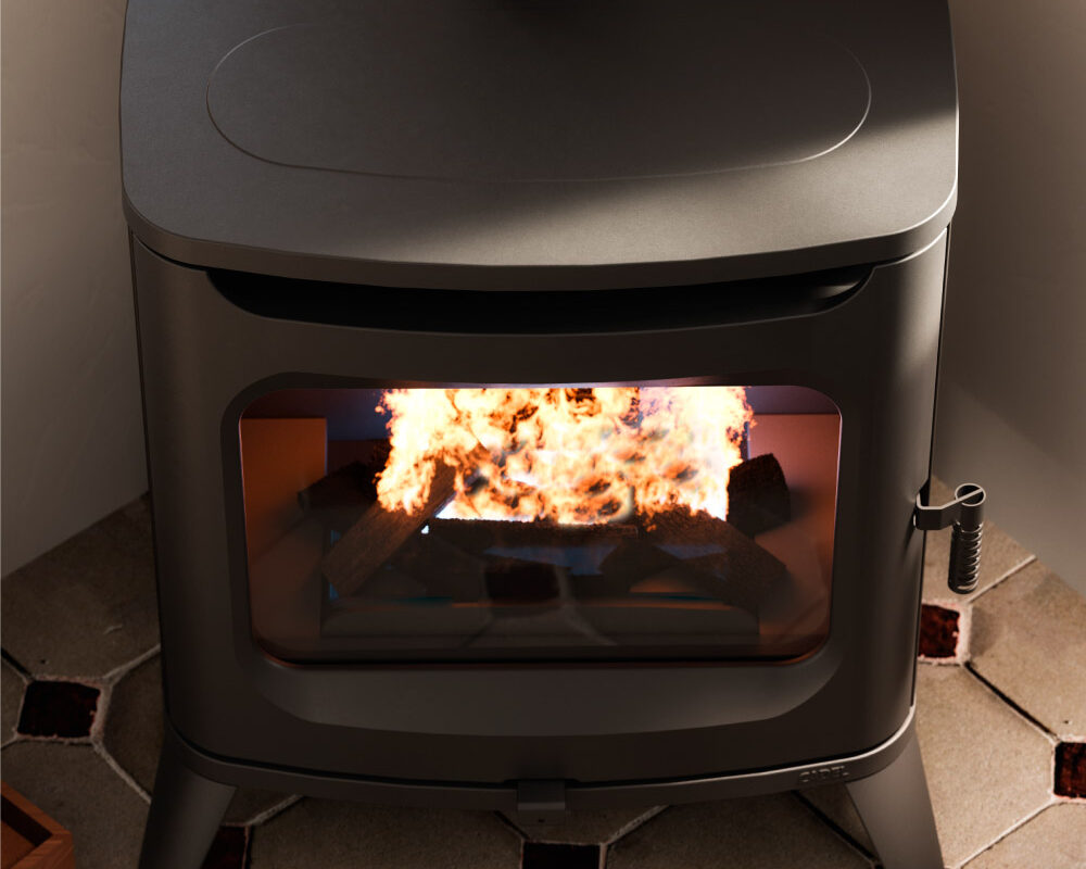 Hublot 8 Wood Air Stufa a Legna 7,5 Kw Ad Aria CADEL