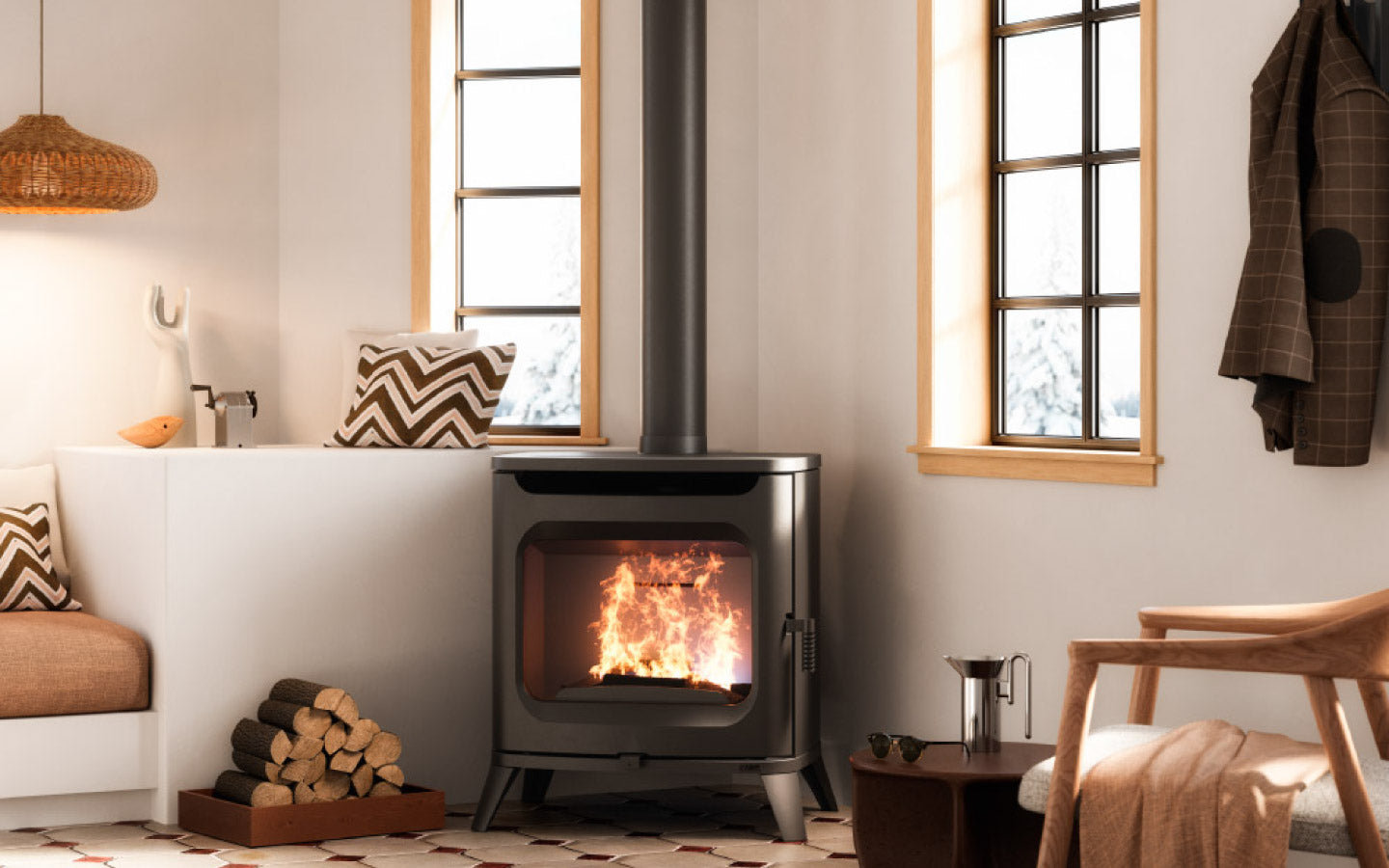 Hublot 8 Wood Air Stufa a Legna 7,5 Kw Ad Aria CADEL