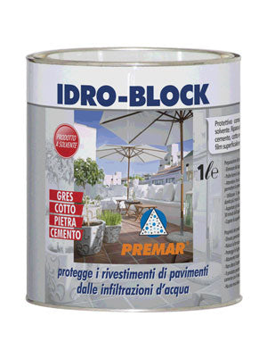 Idro-Block 1 L Premar – Protettivo Consolidante Idrorepellente a Solvente